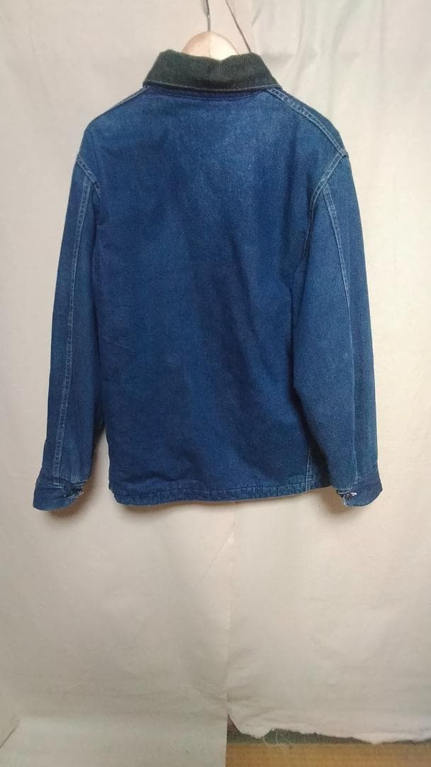 ビンテージ70年代ELYエリー裏地ブランケット付きデニムカバーオール青正規品40