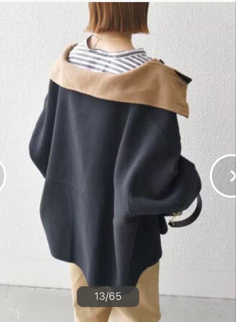 新品未使用 ！タグ付き！SHIPS anyリバースタンドカラーショートコート