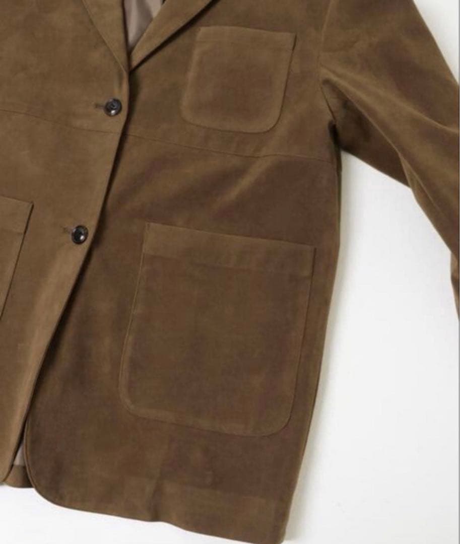 KBF パッチポケットテーラードジャケット キャメル