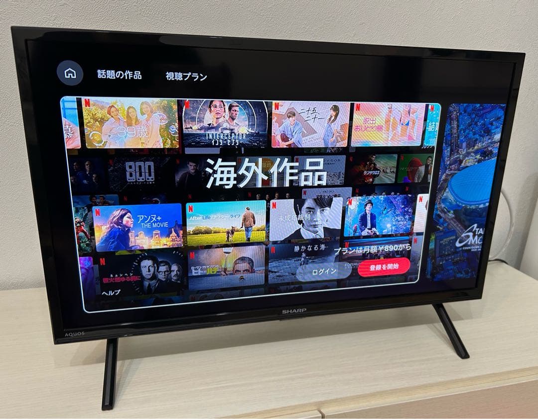 2023年製！ シャープ 24V型 液晶テレビ 2T-C24EF1 動画アプリ○