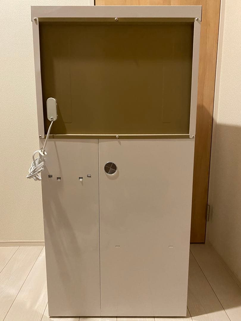 エムケー精工 レンジ台米びつ付 キッチン収納 レンジボード 美品 送料/設置無料