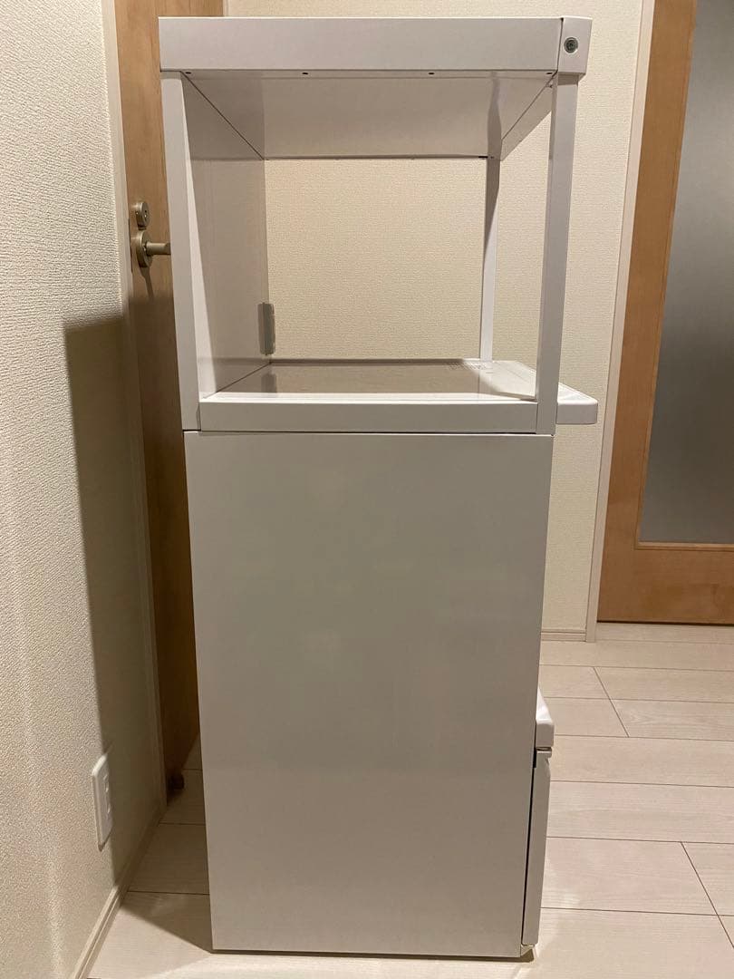 エムケー精工 レンジ台米びつ付 キッチン収納 レンジボード 美品 送料/設置無料