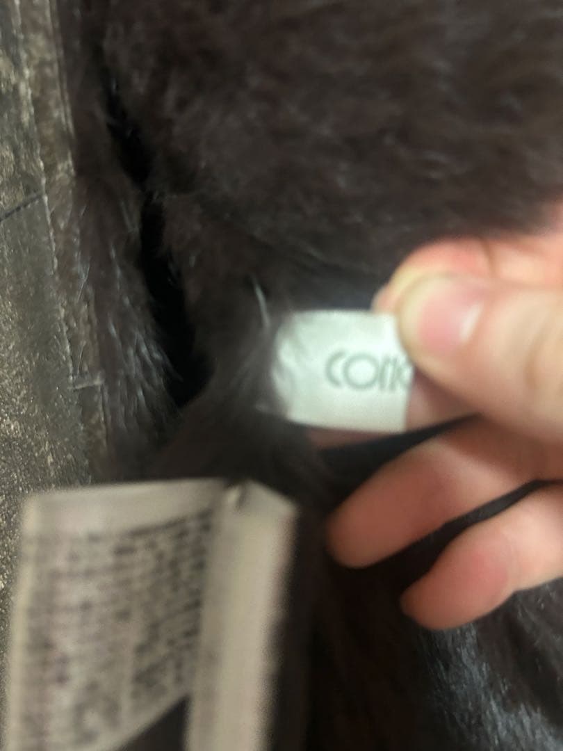 兎革 ファーコート 定価18万