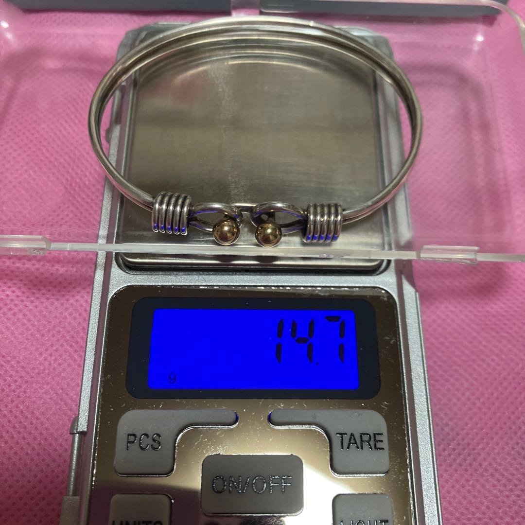 TIFFANY&CO.925 750 (K18)ヴィンテージ　コンビバングル