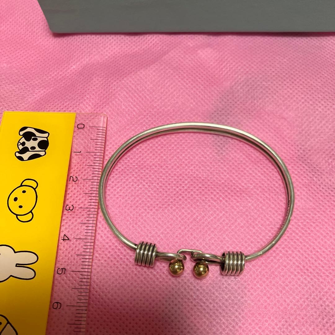 TIFFANY&CO.925 750 (K18)ヴィンテージ　コンビバングル