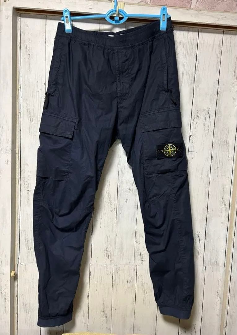 ストーンアイランド　stone  カーゴパンツ　　リブ付き