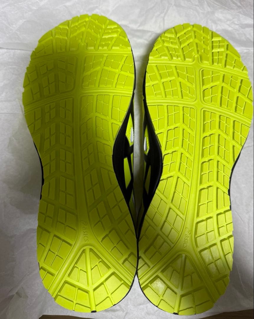 アシックス　安全靴　27.5 フラッシュイエロー　ブラック　ローカット