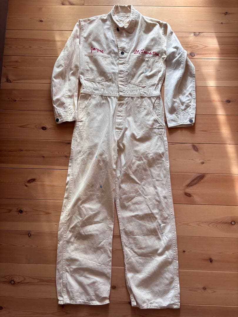 40s 50s known オールインワン つなぎ チェーンステッチ