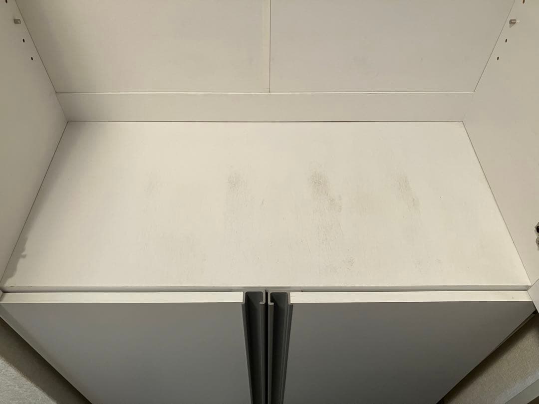 【3月中旬頃まで出品】【日本製】シューズボックス ホワイト幅75cm ハイタイプ