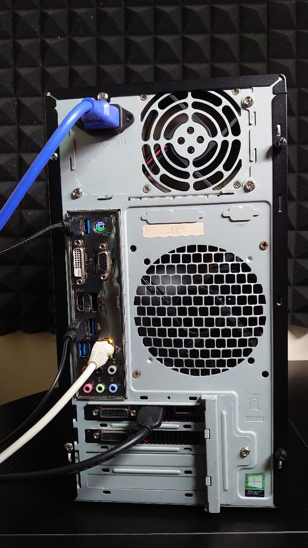 ゲーミングPCフルセット i5 DDR4 12GB SSD128GB+500GB