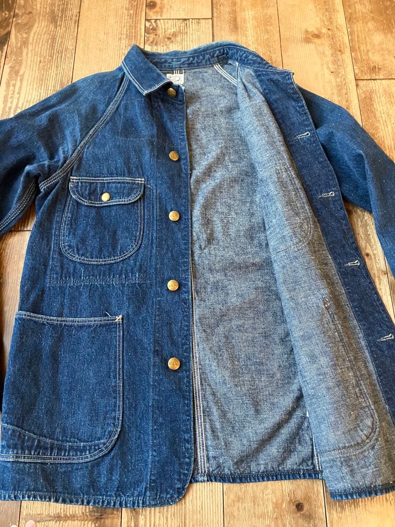 orSlow オアスロウ デニム カバーオール 1 50s 金ボタン 日本製