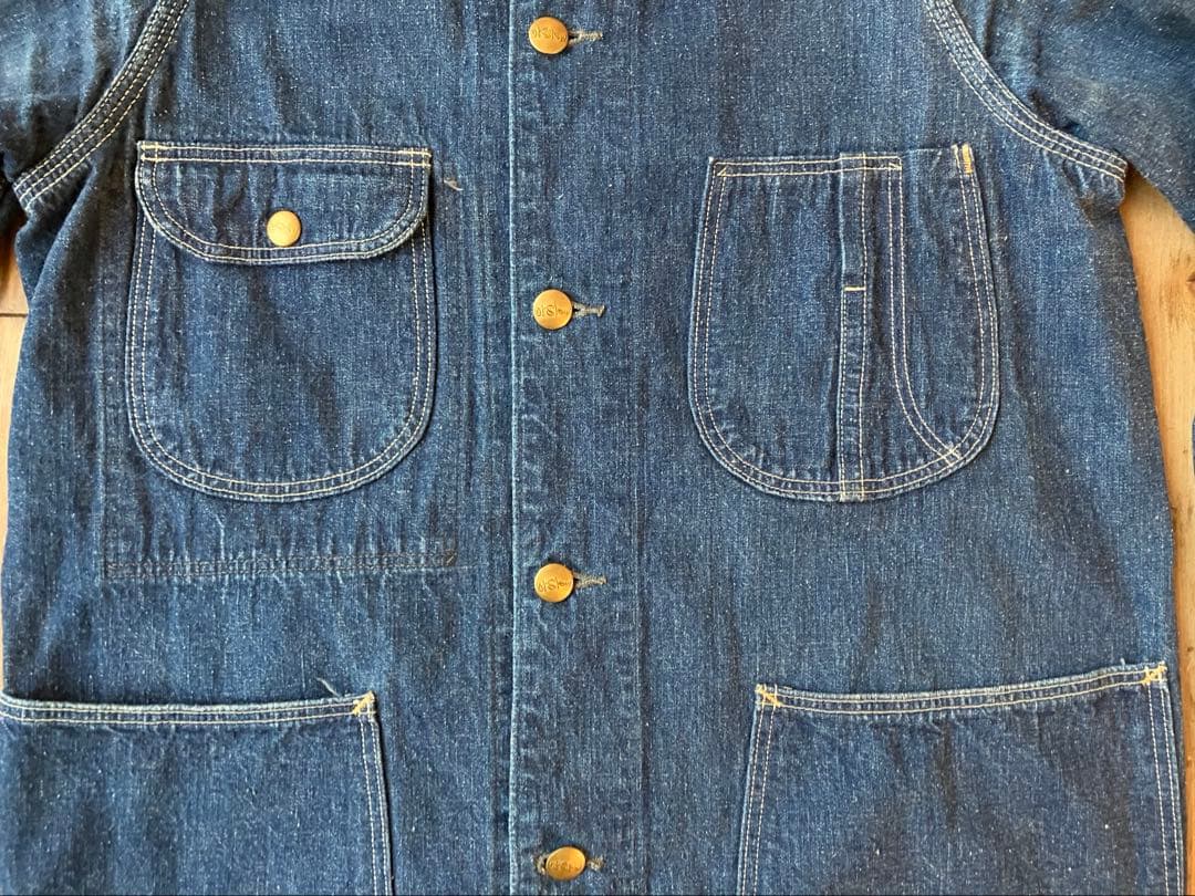 orSlow オアスロウ デニム カバーオール 1 50s 金ボタン 日本製