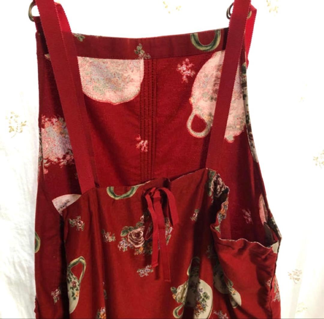 ピンクハウス　花柄ティーポットプリント　キャミワンピース　画像追加