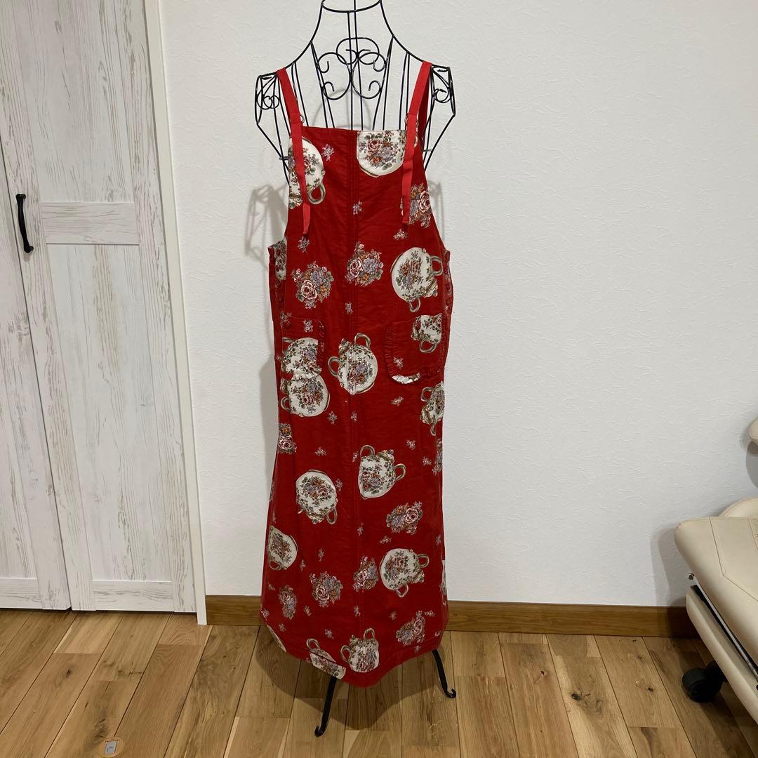 ピンクハウス　花柄ティーポットプリント　キャミワンピース　画像追加