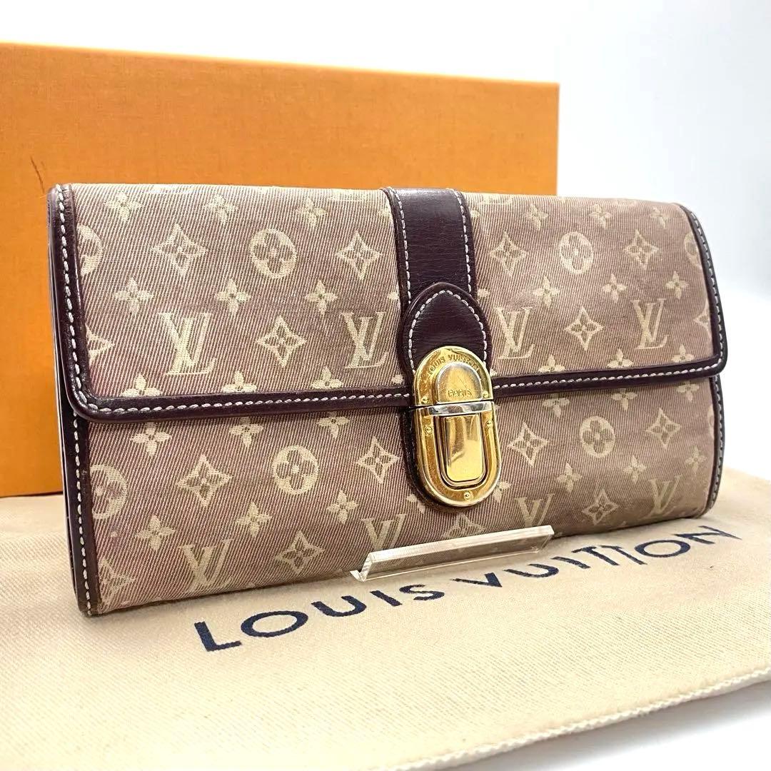 ルイヴィトン モノグラム イディール ポルトフォイユ サラ 長財布 セピア