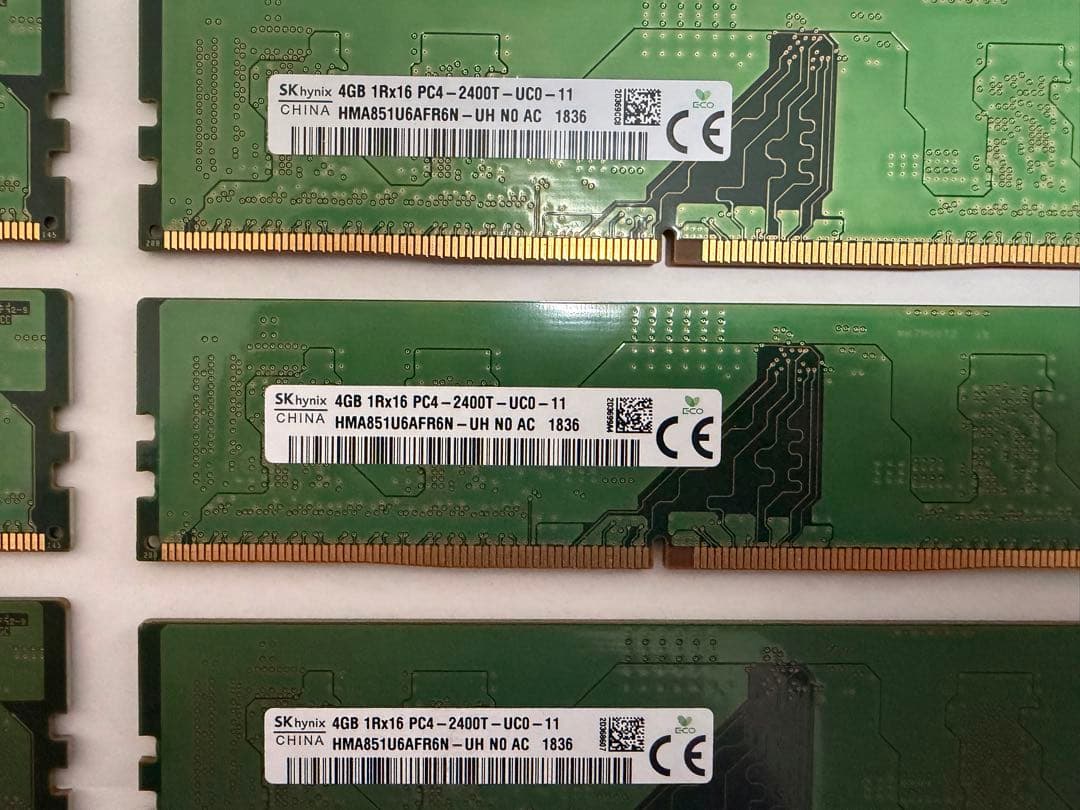 SK hynix 4GB DDR4 メモリ 2400MT/s 30枚セット