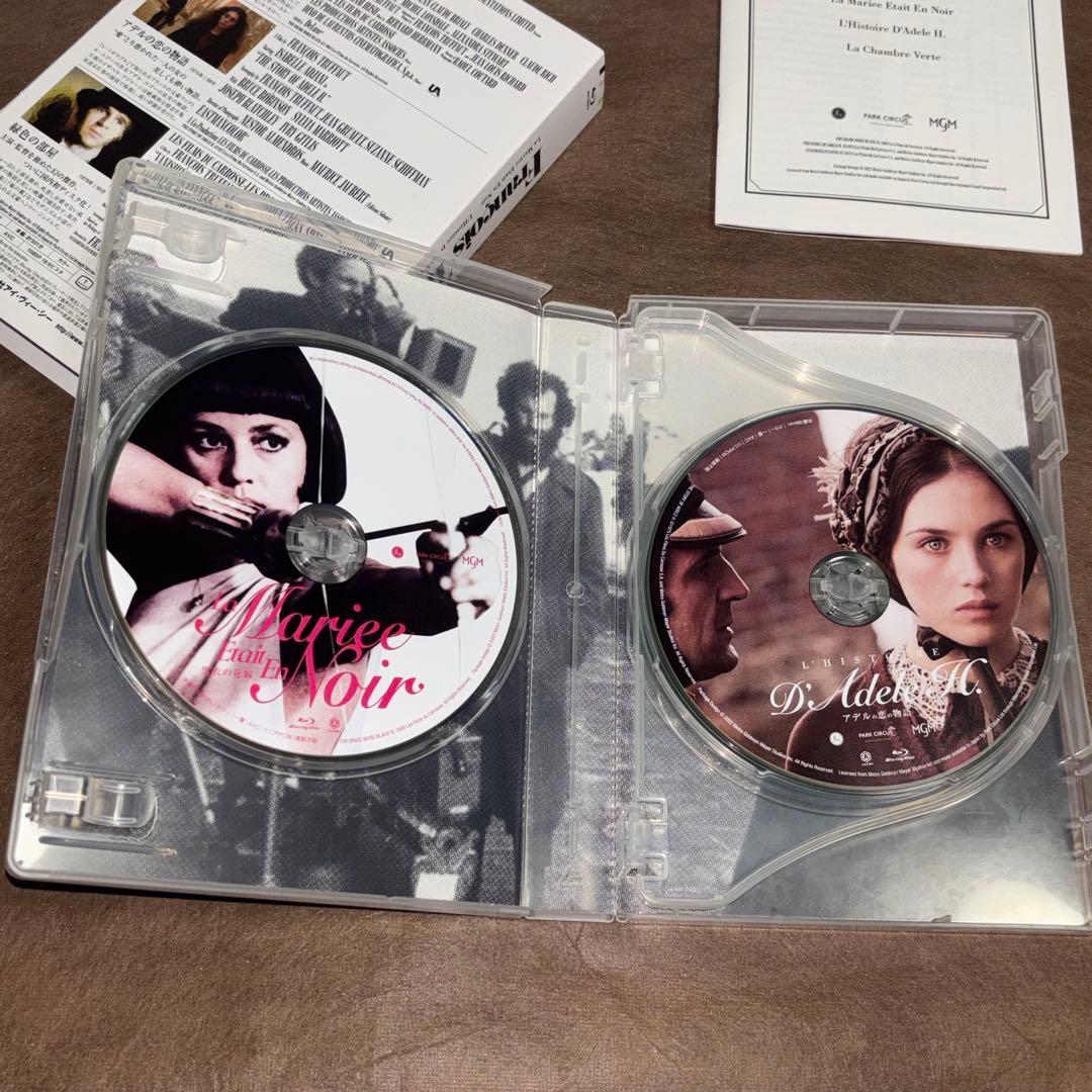 フランソワ・トリュフォー Blu-rayセット(『黒衣の花嫁』『アデルの恋の物…