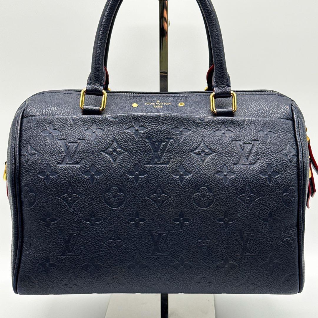 ルイヴィトン モノグラム アンプラント スピーディ 25 紺 ショルダーバッグ