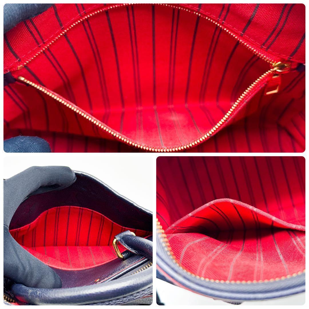 ルイヴィトン モノグラム アンプラント スピーディ 25 紺 ショルダーバッグ