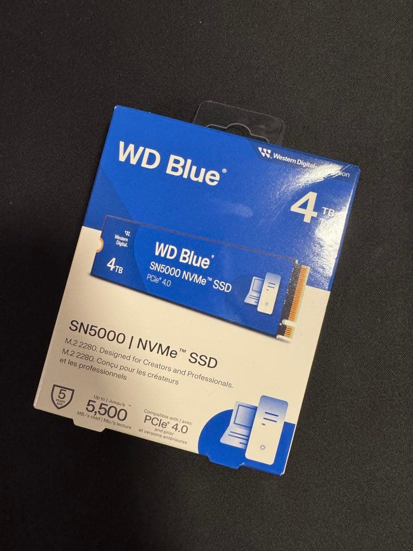 ウエスタンデジタル SN5000 4TB WDS400T4B0E-EC