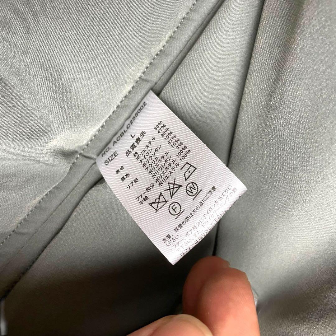 アイバー AIVER ファー付き モッズコート L カーキ オーバーサイズ