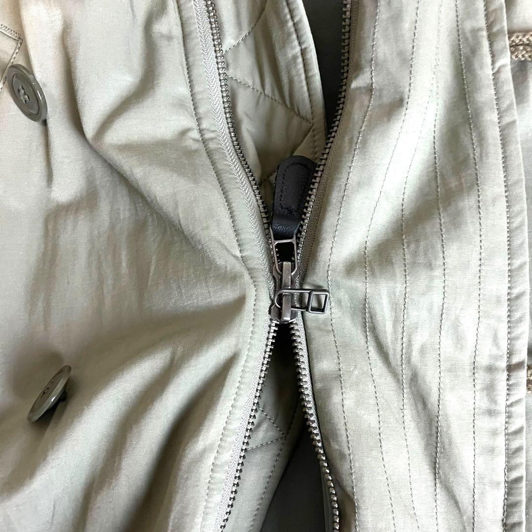 アイバー AIVER ファー付き モッズコート L カーキ オーバーサイズ