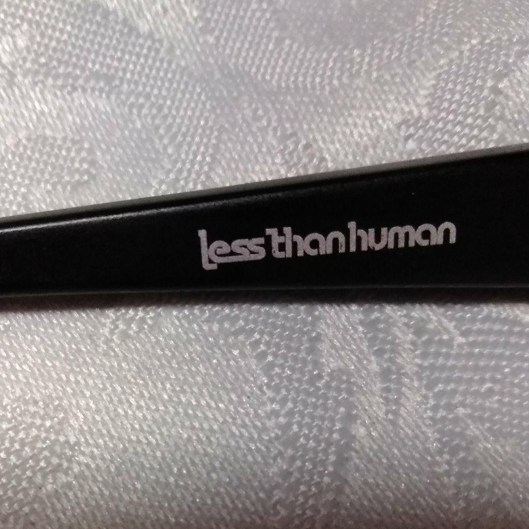 Less than human メガネ 黒　度入り