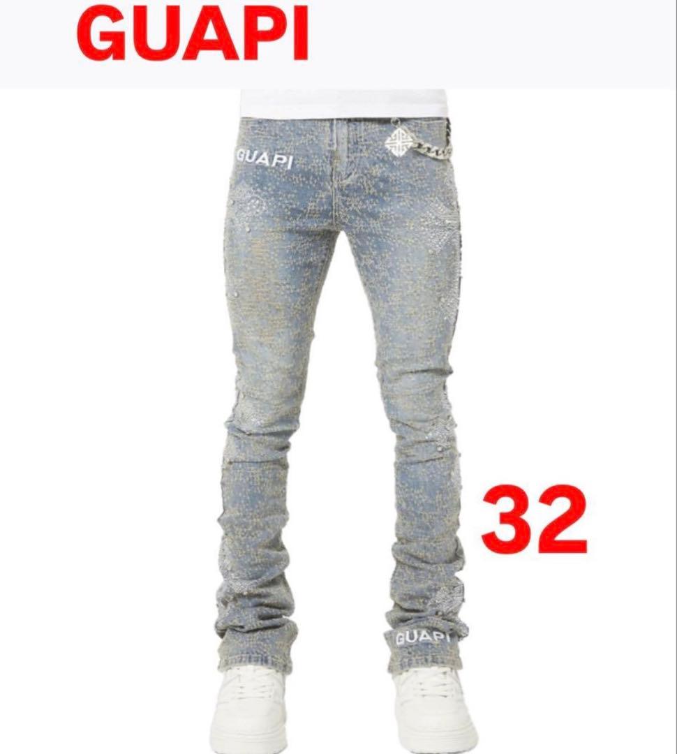 GUAPI スリムフィットデニム 32