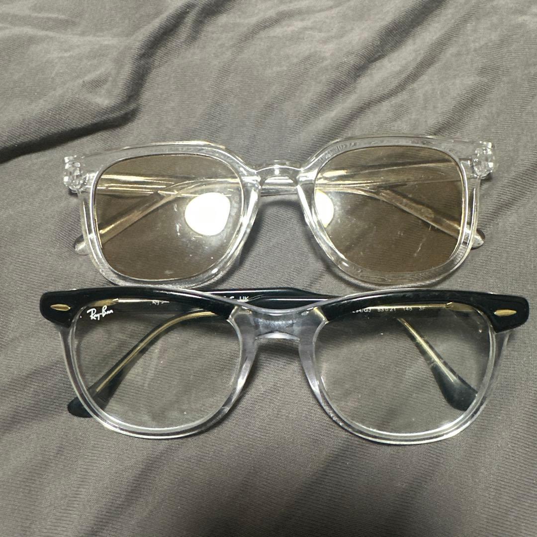 値下げしました！Ray-Ban ブラック/クリア サングラス