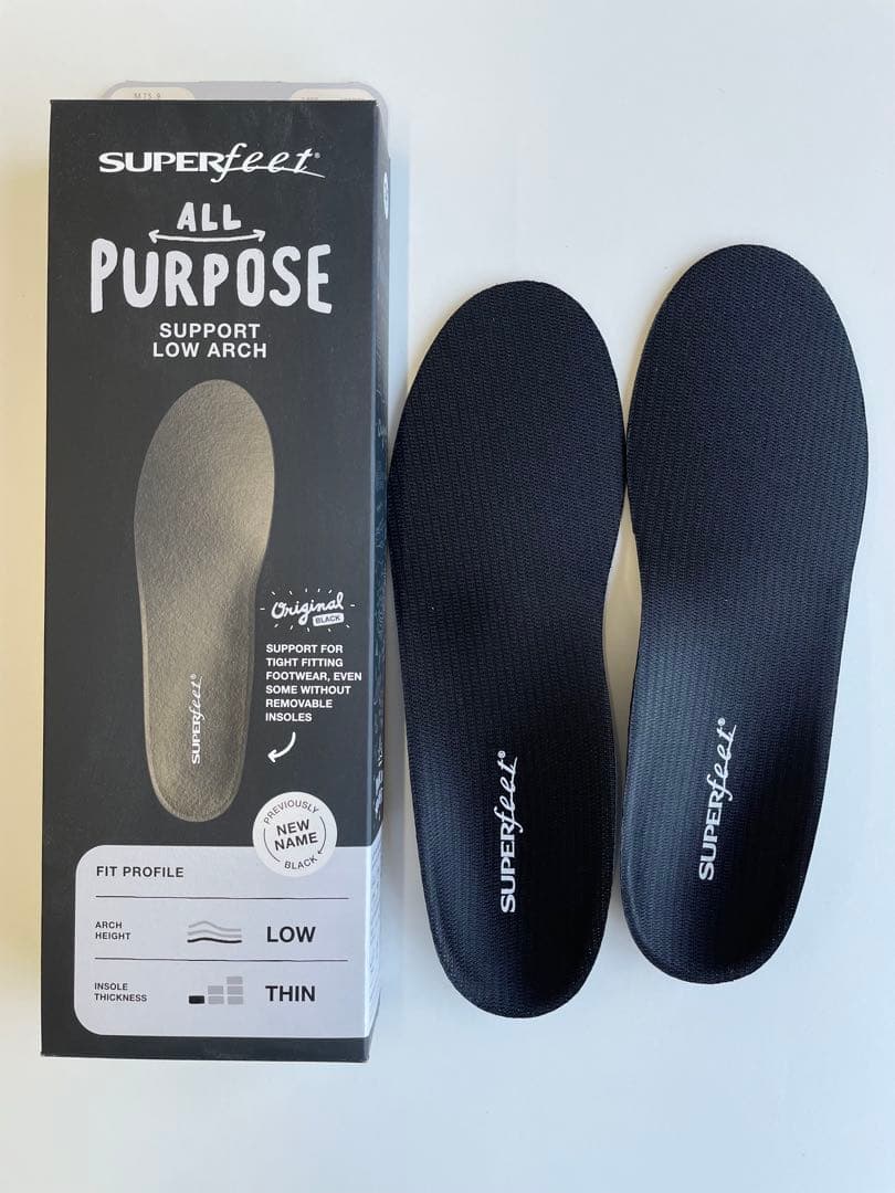 【2足まとめ】新品　スーパーフィート　インソール　ブラック　25.0-27.0