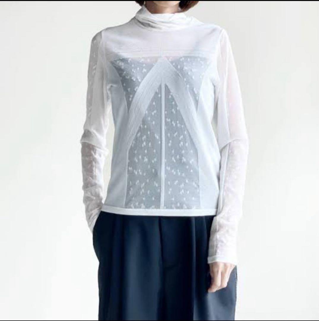 マメクロゴウチ mame kurogouchi シアートップス タートルネック