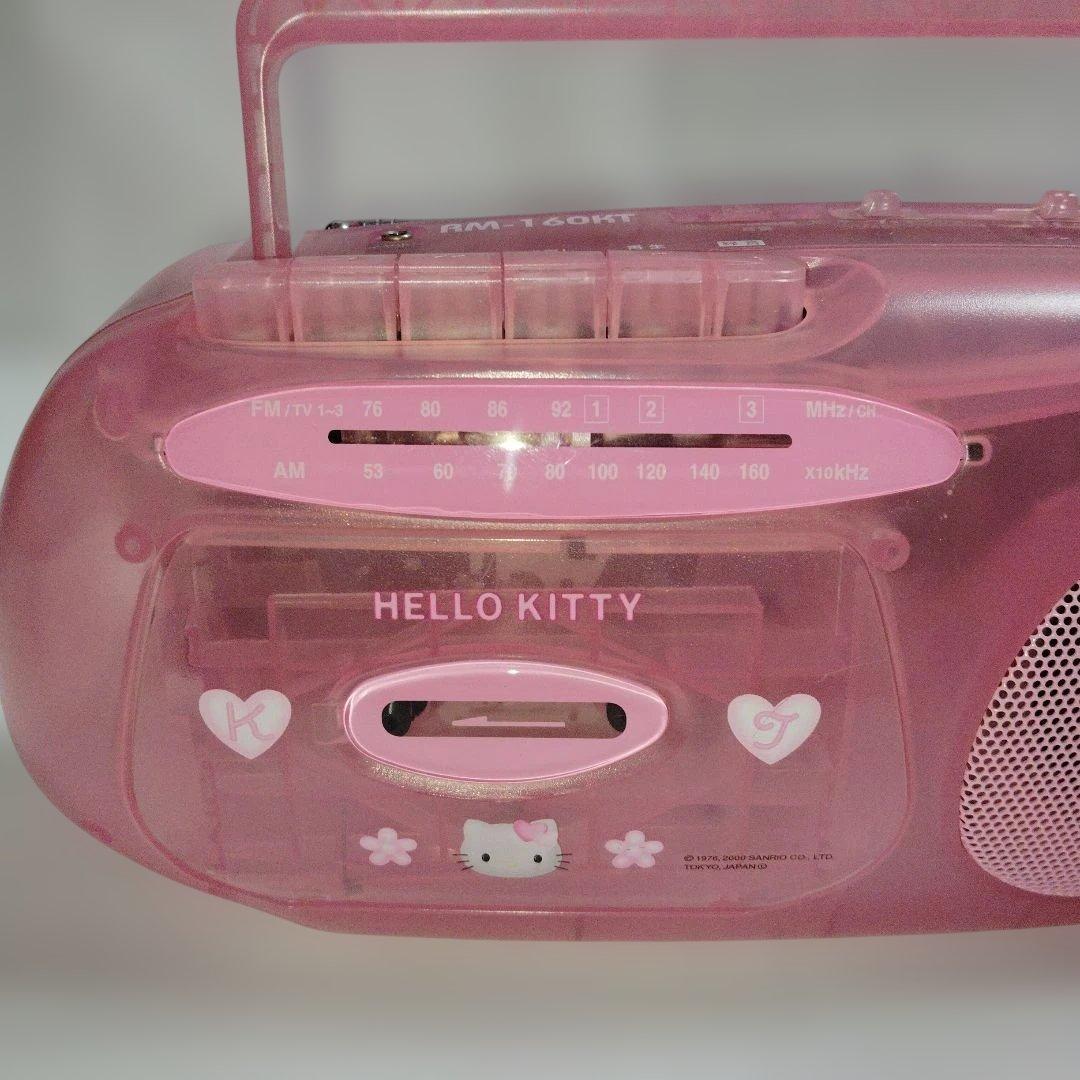 希少レトロ　ハローキティ　ラジオカセット　RM-160KT