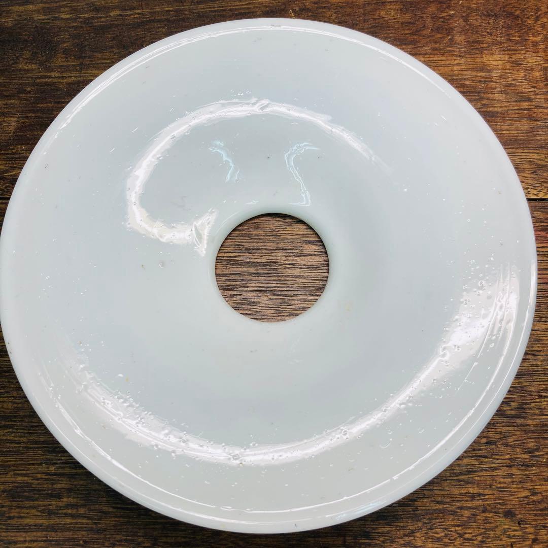 オイルランプ　アンティーク　白　星