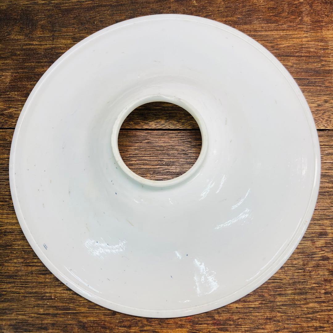 オイルランプ　アンティーク　白　星