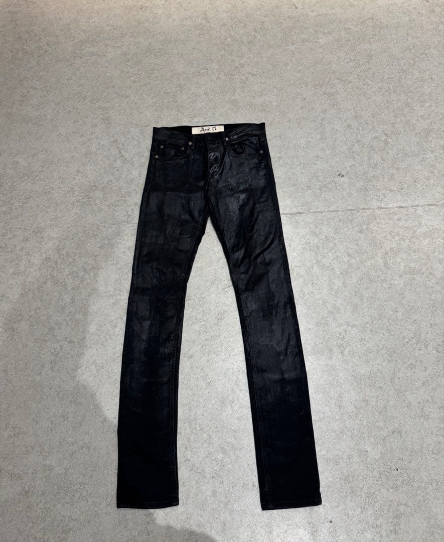 Dior homme似　　ブラックコーティングデニム　Archive