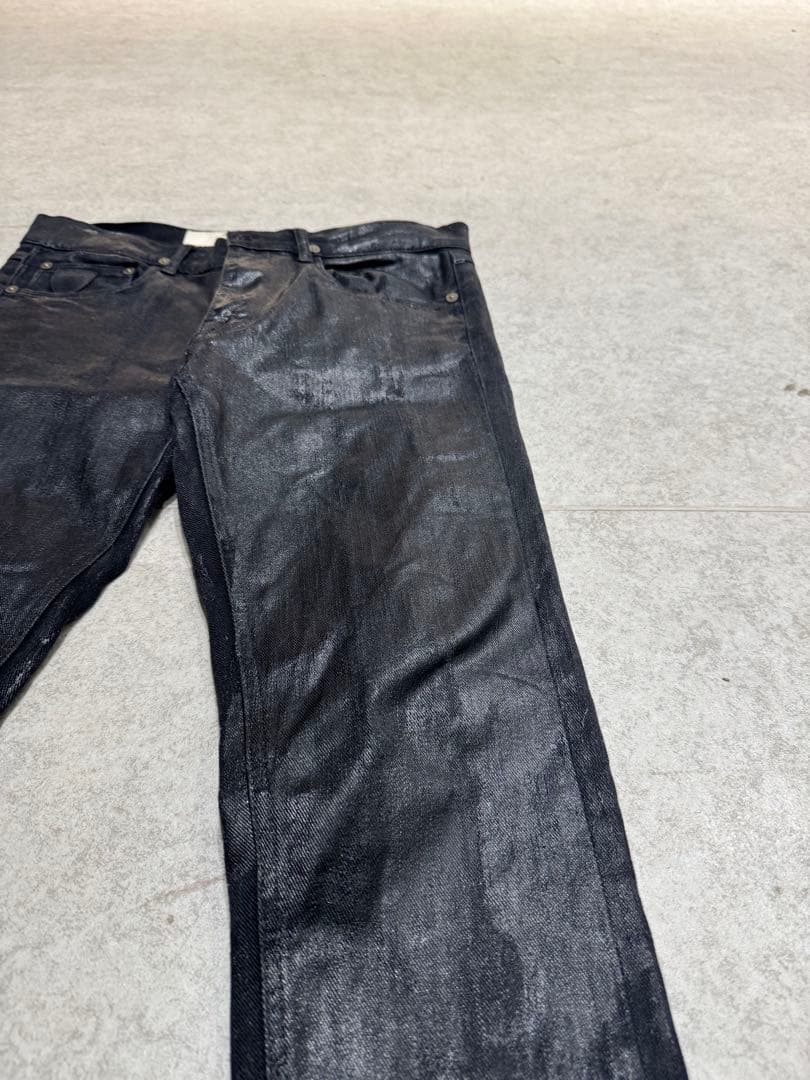 Dior homme似　　ブラックコーティングデニム　Archive
