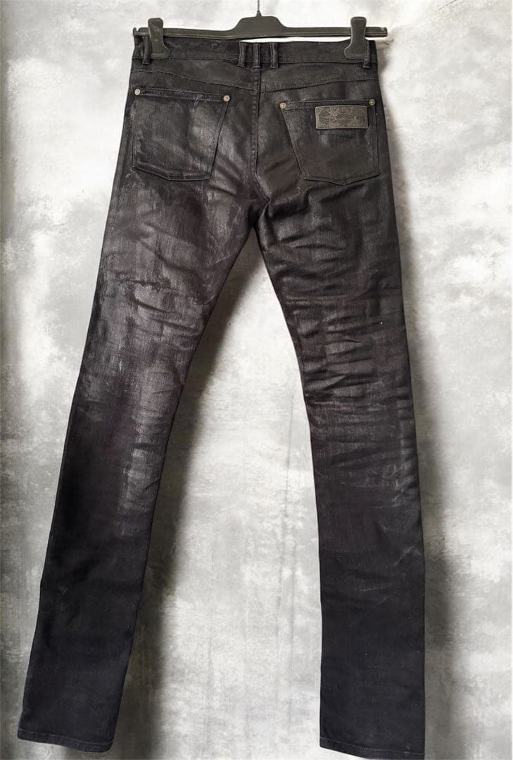 Dior homme似　　ブラックコーティングデニム　Archive