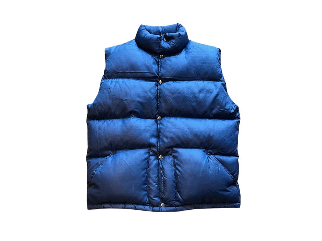 茶タグTHE NORTH FACE ノースフェイス　70s 80s ダウンベスト