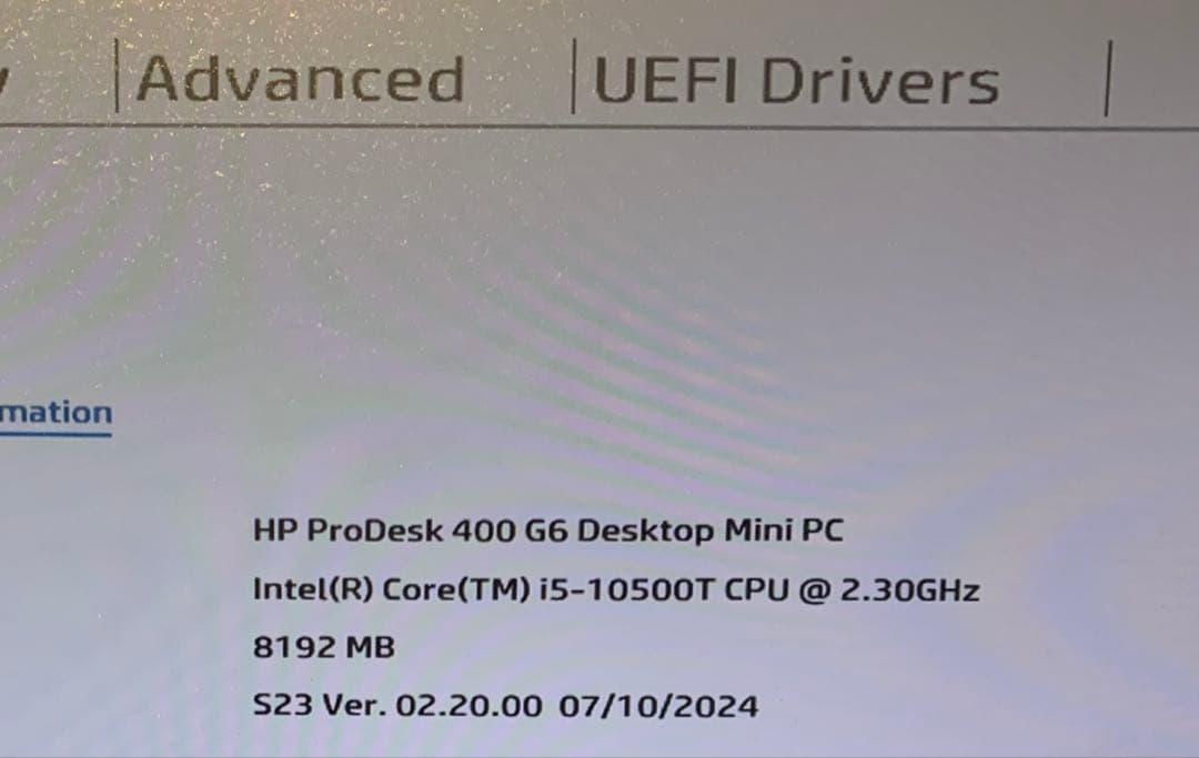 週末限定割引!ProDesk 400 G6 Mini PC i5 10500