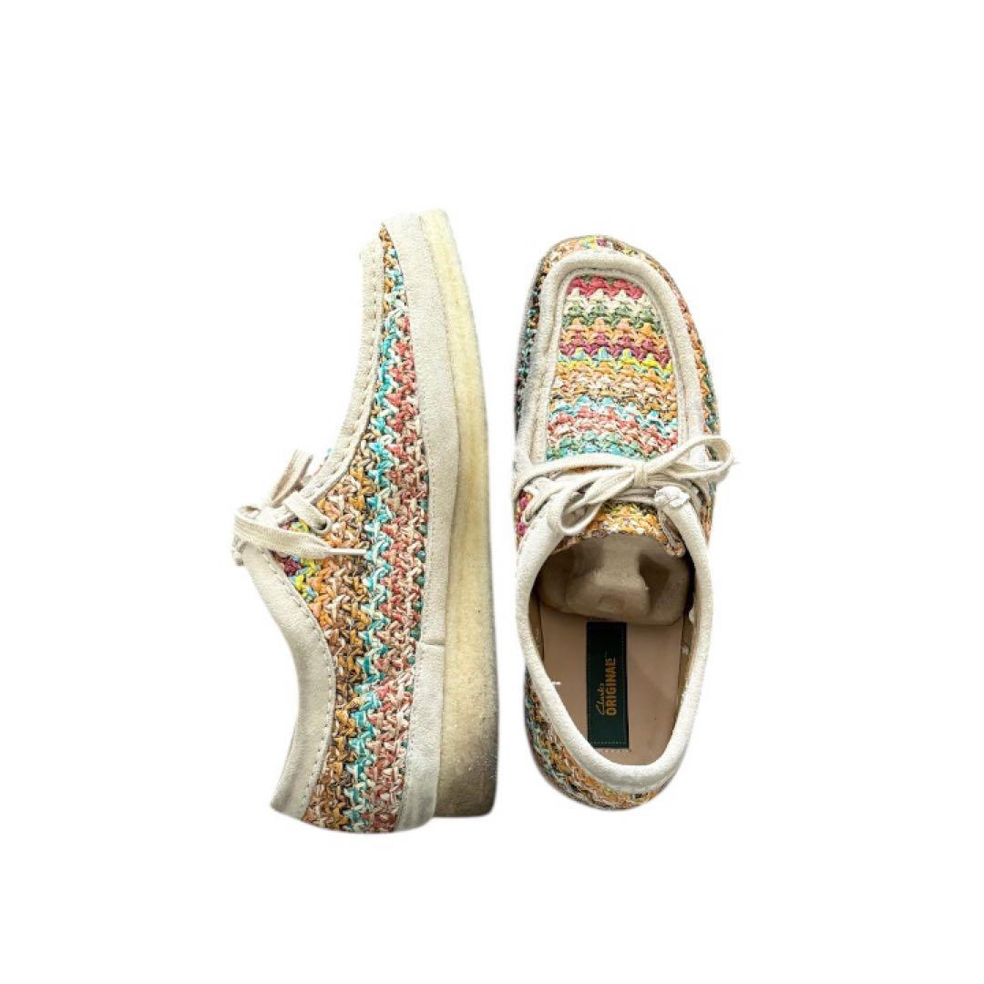 Clarks Wallabee Multi Raffia クラークス　ワラビー