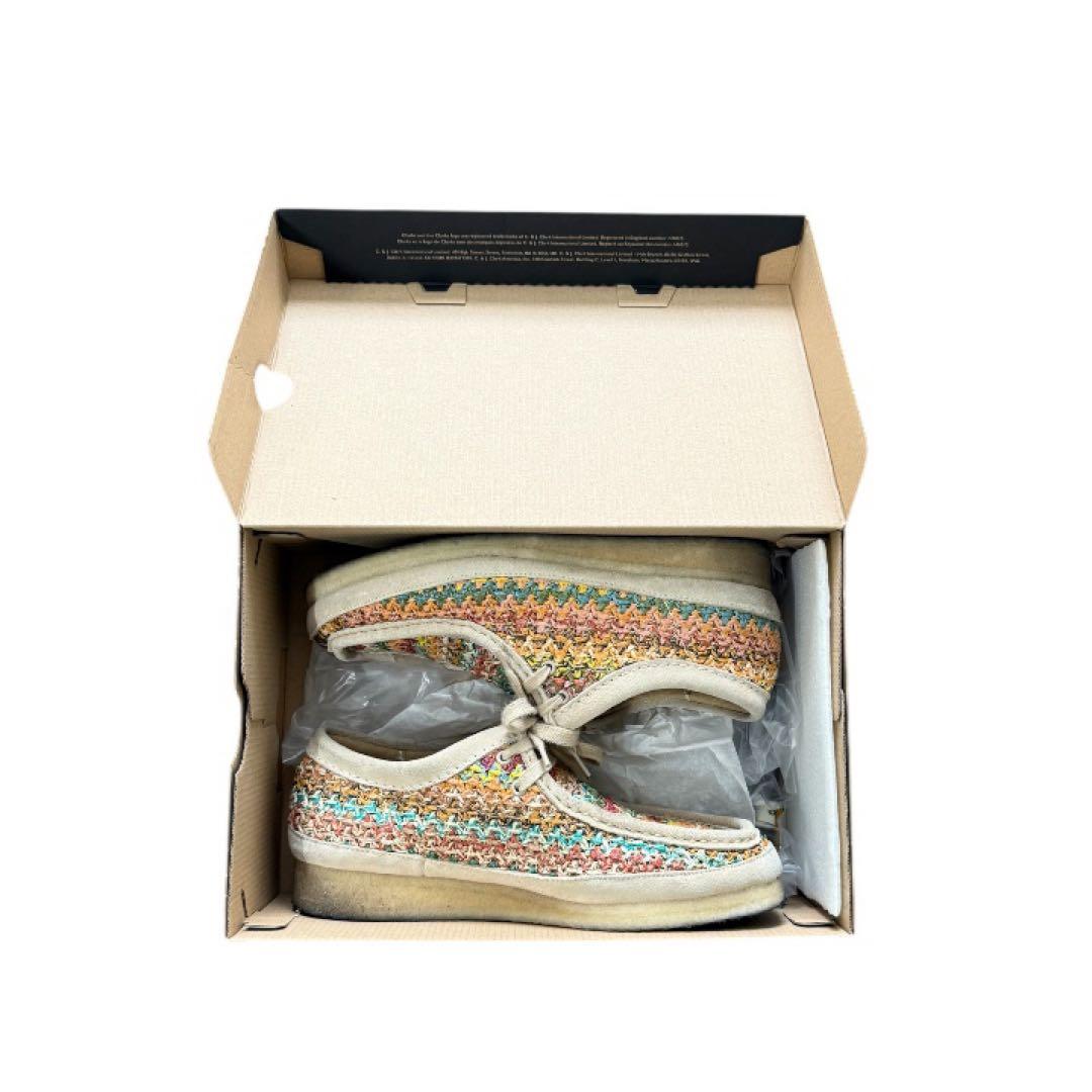Clarks Wallabee Multi Raffia クラークス　ワラビー