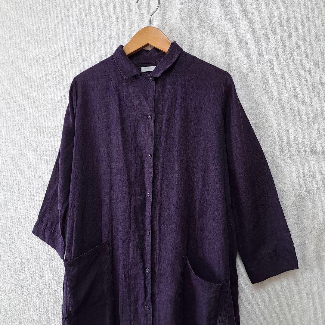 美品 fog linen work フォグリネンワーク リネンワンピース 麻