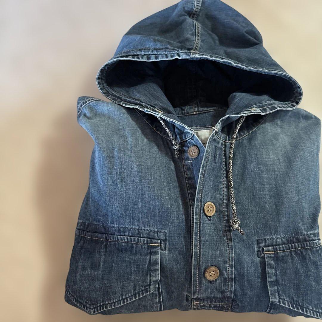 45R モンプチデニムのオンザビーチドレス（インディゴ 重）