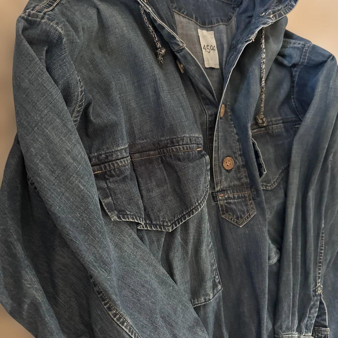 45R モンプチデニムのオンザビーチドレス（インディゴ 重）