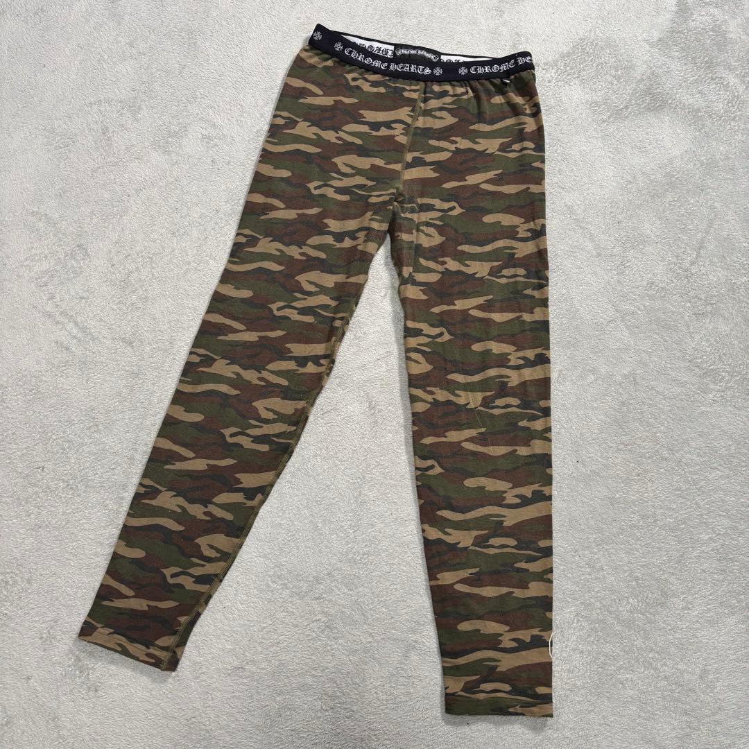 クロムハーツ CHスクロールスプリント レギンス タイツ カモフラ柄 M
