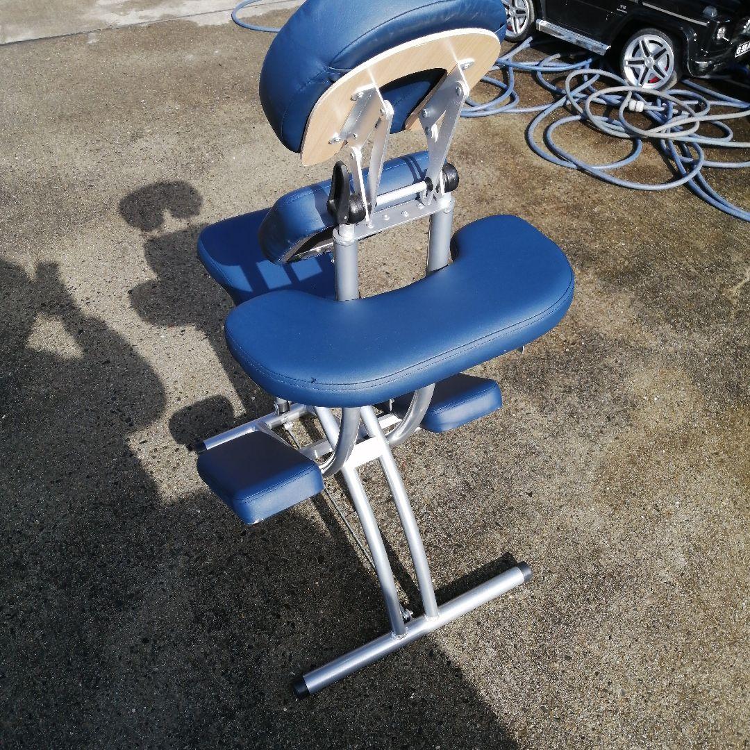 クイックマッサージチェア/折りたたみ式/超軽量/ダークブルー