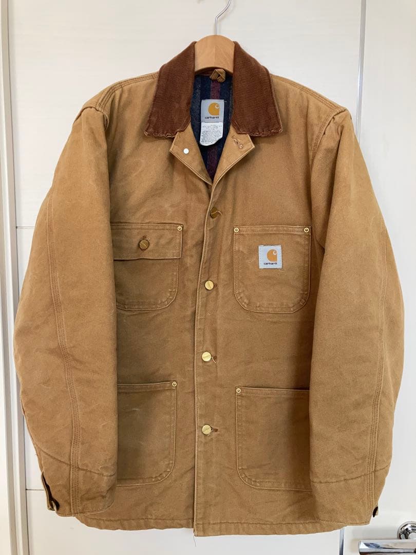 ワンウォッシュUSA製 38カーハート チョアコートミシガンコート