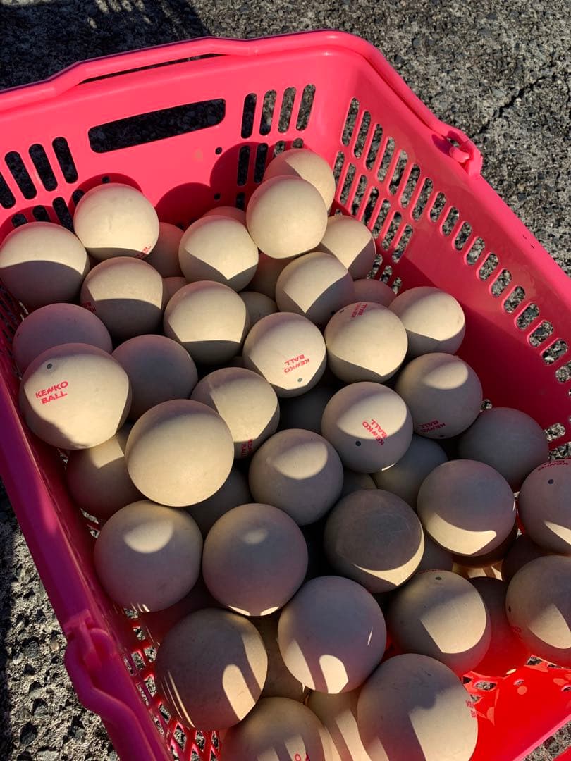 【✨公式級✨】Kenko ソフトテニスボール 90個＋カゴ 部活 練習用 大量