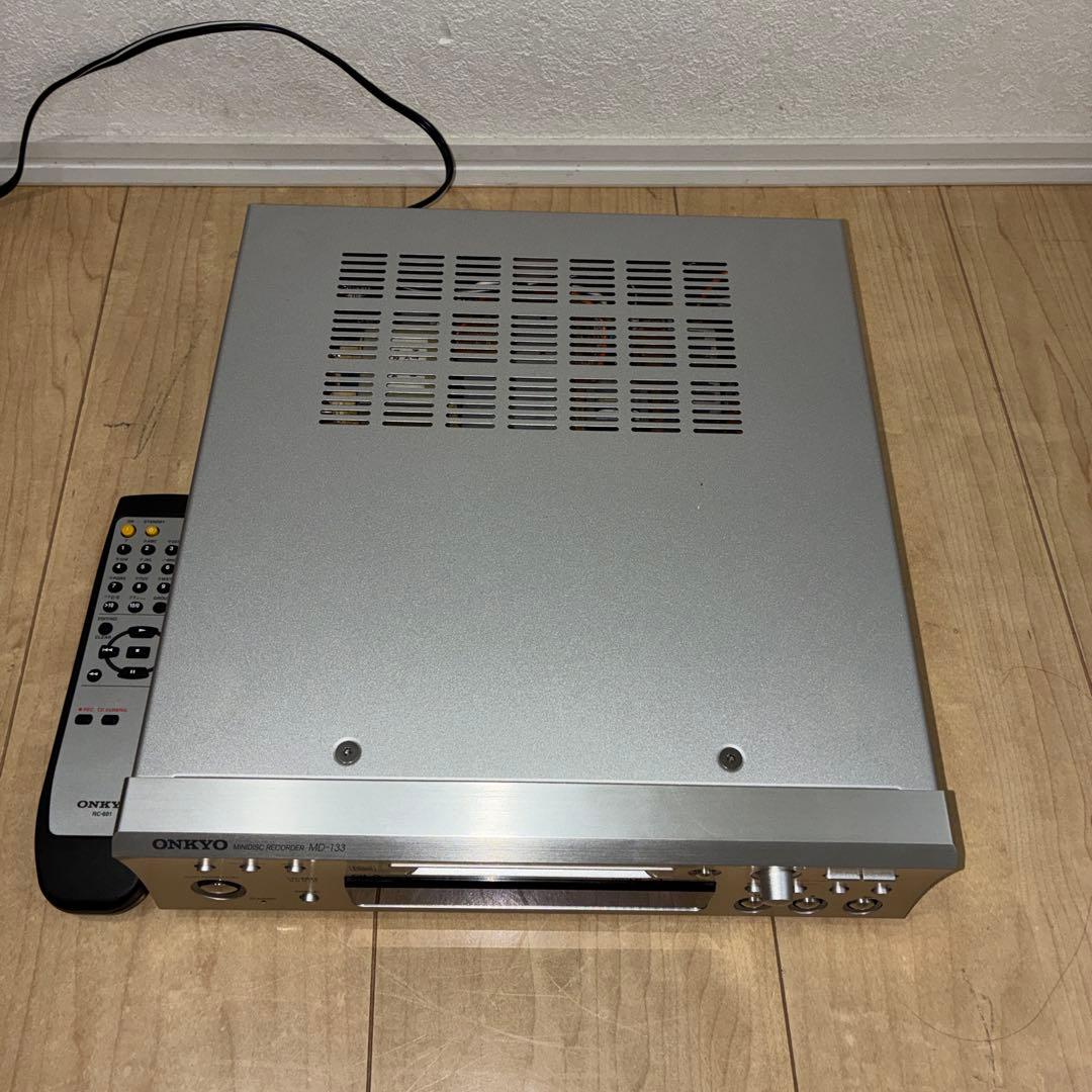 【ジャンク】ONKYO MD-133 MDデッキ ジャンク　通電可能