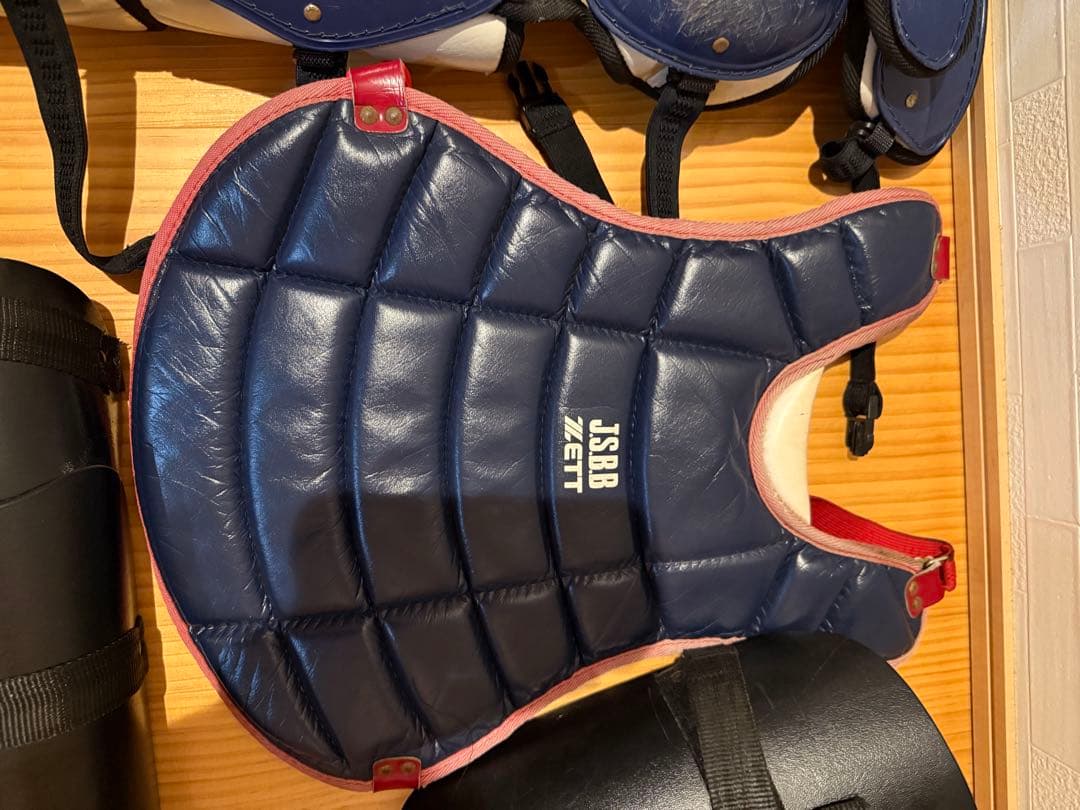 ZETT キャッチャー用プロテクター JSBB ネイビー　審判用プロテクター